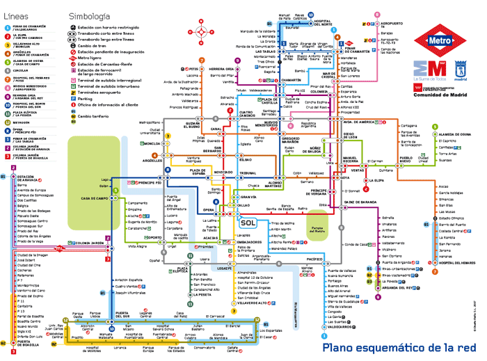 metro madrid map 2007 - Qué ver en Madrid en 2 días