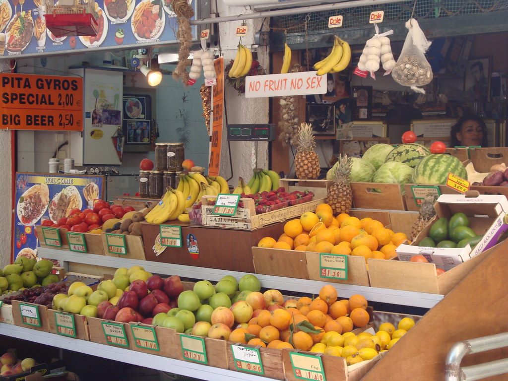 Bancarelle a Rodi, Grecia